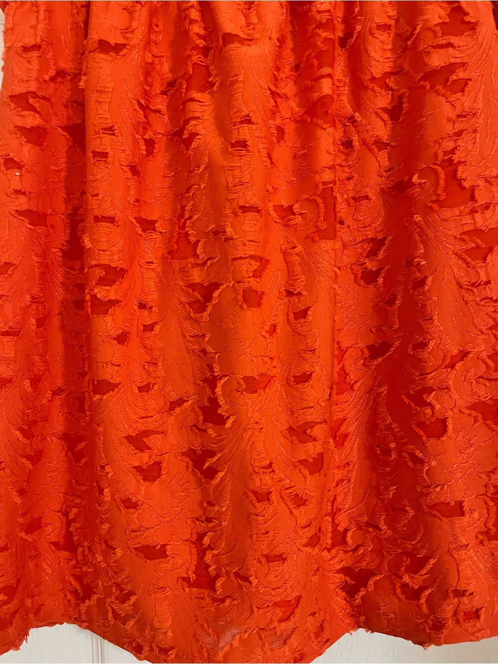 NWT Lauren Conrad Orange floral print blouse - Picture 2 of 6
